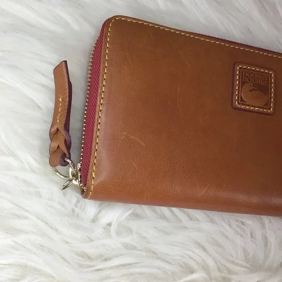 Dooney Florentine leather large wallet zip around - Picture 5 of 14